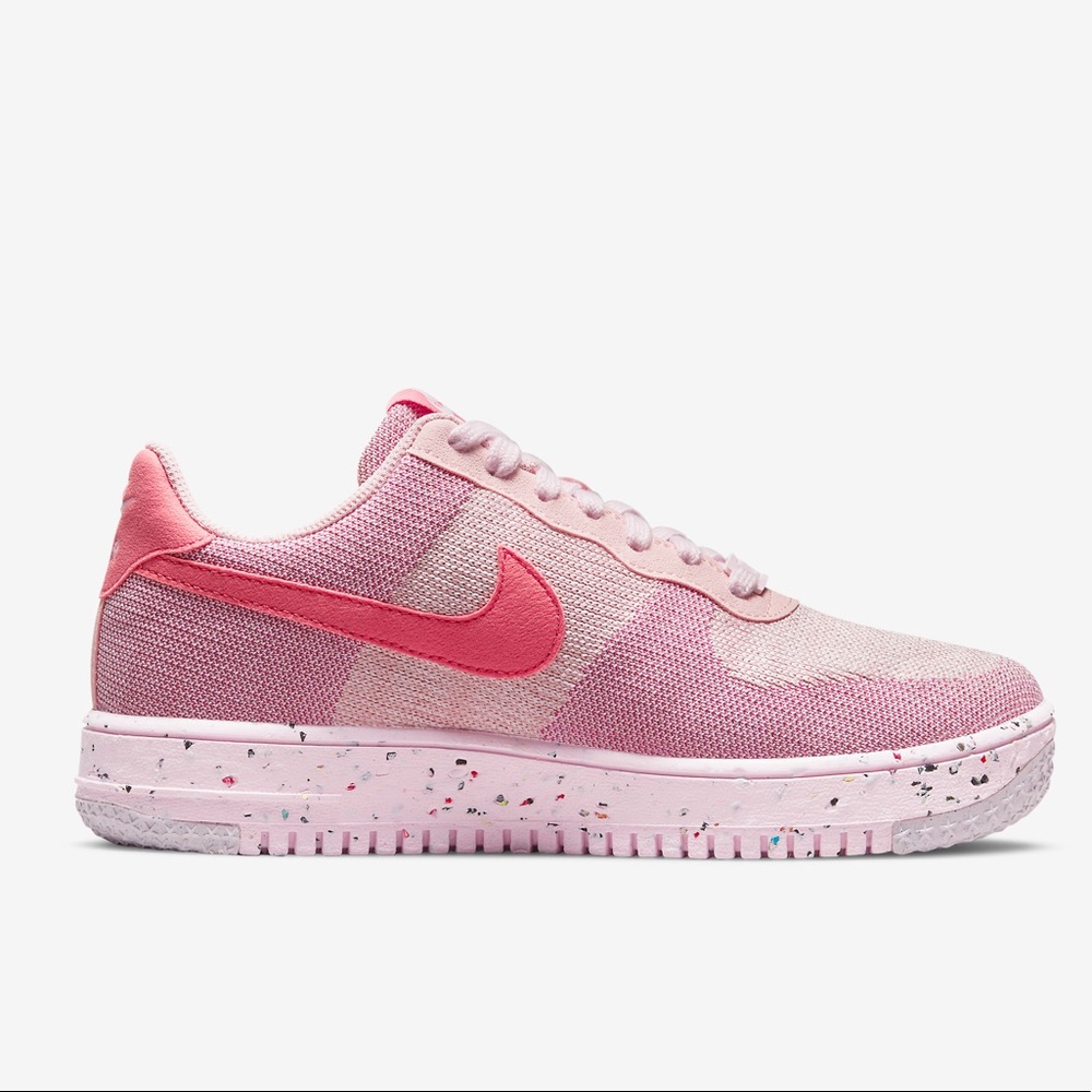 Nike Air Force 1 AF1 Crater Flyknit Pink Glaze Salt Women’s Size 9 DC7273 600